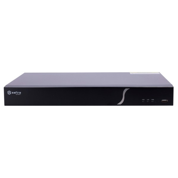 SAFIRE SMART SF-NVR6232A-B2 SAFIRE SMART - Gravador NVR para câmeras IP B2 - 32CH vídeo / compressão H.265 + - Resolução
