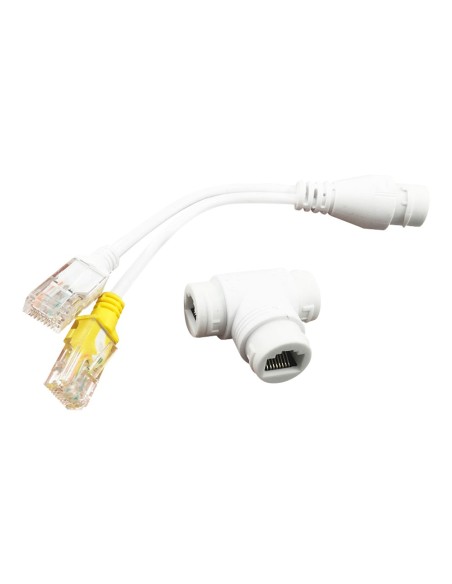Safire SF-PoE-Dual-Single-RJ45 Combiner e Separador PoE RJ45 - para câmeras IP - Branco