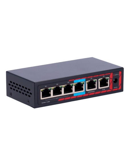 Comprar SAFIRE SF-POE-EXT0604-60 Safire Indoor Hi-PoE Extender Switch - Amplía alcance alimentación PoE - 4 puertos PoE + 2 Upli