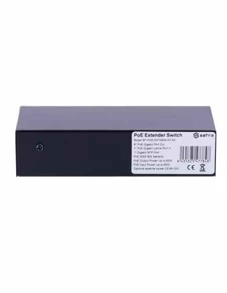 Acheter SAFIRE SF-POE-EXT0604-GF-60 Extendeur PoE Safire. - Prend en charge les normes modernes IEEE 802.3af/at/bt. - Dispose de