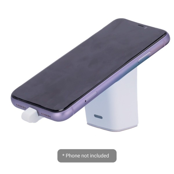 Safire SF-SecurityTand101-Relâmpago Suporte com Alarm Antiurt EAS - Adequado para telefones celulares - Conexão com cabo de Ligh