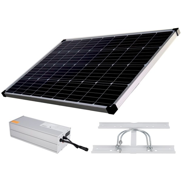 Acheter SAFIRE SF-SOLARKIT-BATT-1280WH Système d’alimentation autonome pour CCTV - Panneau solaire de 200 W - Batterie au lithiu