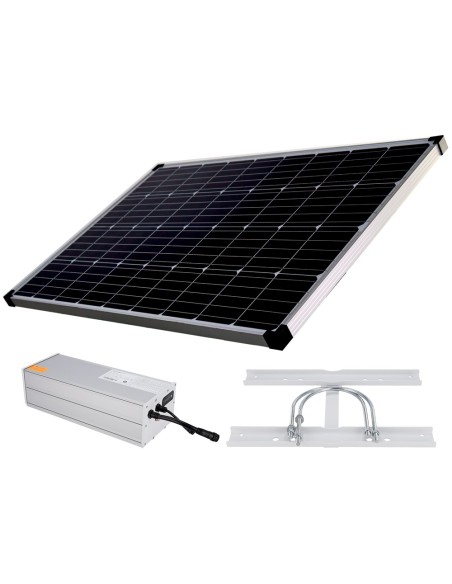 Acheter SAFIRE SF-SOLARKIT-BATT-1280WH Système d’alimentation autonome pour CCTV - Panneau solaire de 200 W - Batterie au lithiu