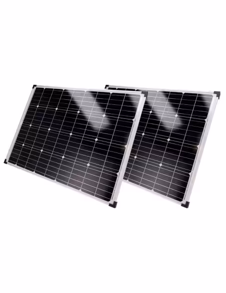 Kaufen SAFIRE SF-SOLARKIT-BATT-1920WH-24V Autonomes Stromversorgungssystem für CCTV – 2x 150W-Solarpanel – LiFePo4-Batterie