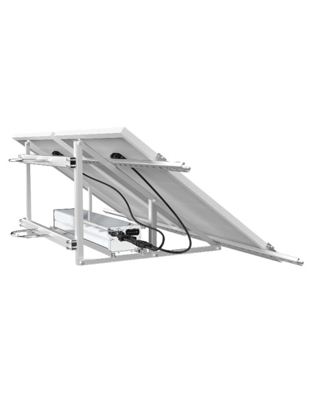 Sistema de energia autônomo SAFIRE SF-SONARKIT-BATT-2560W-24V para CCTV - Painel Solar 2X 200W - Bateria Lifepo4 2560Wh 