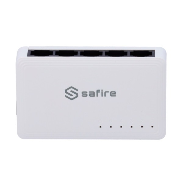 Safire SF-SW05-G Safe - Switch Switch - 5 portas Gigabit - Velocidade 10/100/1000 Mbps - Plug & Amp Play - Tecnologia 