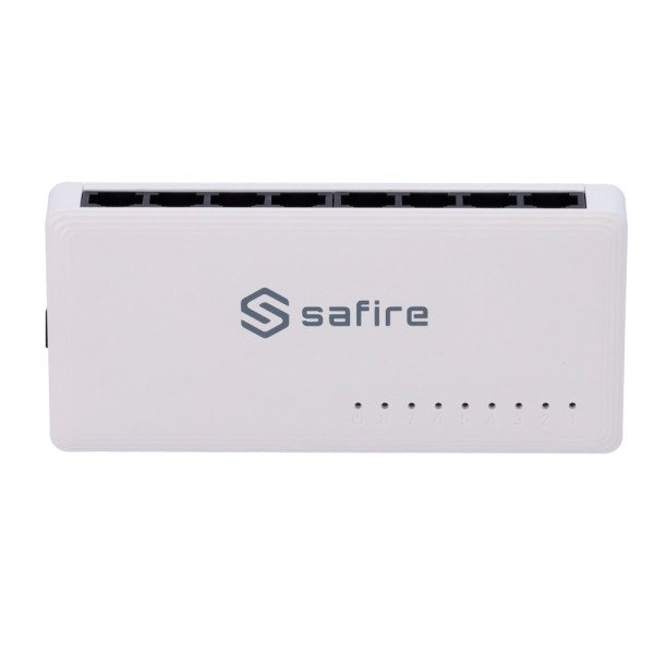 Comprar SAFIRE SF-SW08-G Safire - Switch de sobremesa - 8 puertos Gigabit - Velocidad 10/100/1000 Mbps - Plug &amp; Play - Tecno