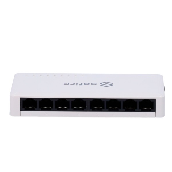 Safire SF-SW08-G SAFIRE - SPREMELADA - 8 portas Gigabit - Velocidade 10/100/1000 Mbps - Plug & Amp Play - Tecnologia 