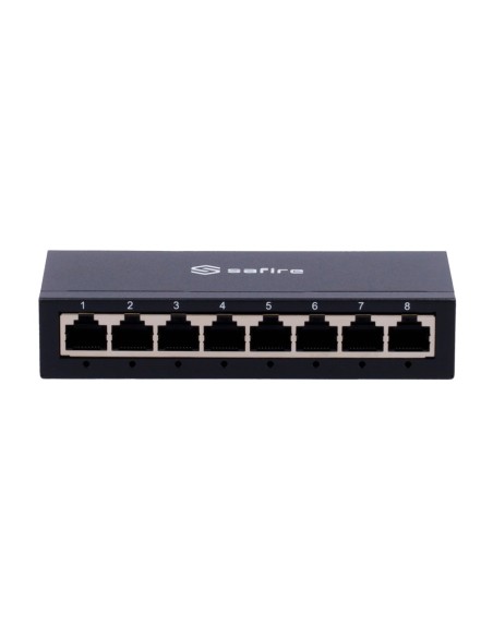 Comprar SAFIRE SF-SW08-G-M Safire Switch de sobremesa  - 8 puertos Gigabit - Velocidad 10/100/1000 Mbps - Plug &amp; Play - Tecn