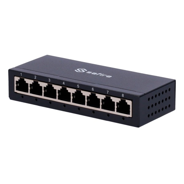Safire SF-SW08-G-M Safire Switch of the Testea - 8 Portas Gigabit - Velocidade 10/100/1000 Mbps - Plug & Amp Play - Tecnologia 