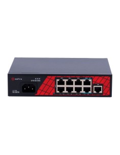 Kaufen SAFIRE SF-SW0908HIPOE-120 Safire Hi-PoE-Switch – 8 PoE-Ports + 1 RJ45-Uplink – Portgeschwindigkeit 10/100 Mbit/s – 6 Pu