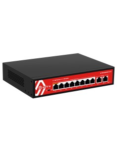 Kaufen SAFIRE SF-SW1008HIPOE-G-115 Safire Switch Hi-PoE – 8 PoE-Ports + 2 Uplink-RJ45 – 10x 10/100/1000 Mbps – 7 PoE-Ports + 2