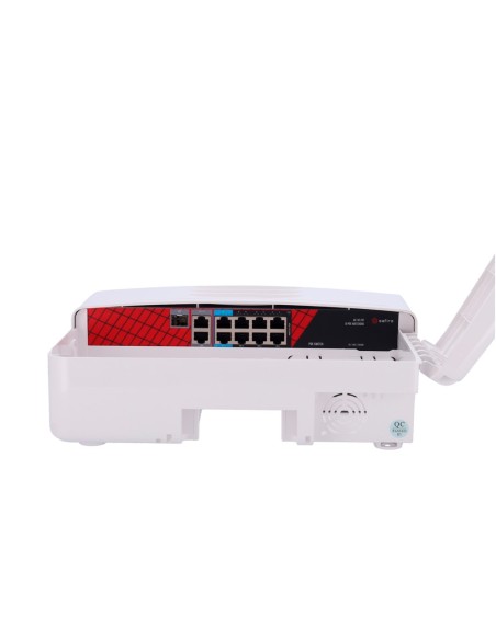 Safire SF-SW1108Indoe-HF-120-out switch exterior - 6 RJ45 PoE + 2 RJ45 Hi-Poe 2 RJ45 UpLink 1 SFP - 6 x 10/100 Mbps 4 x Gigab