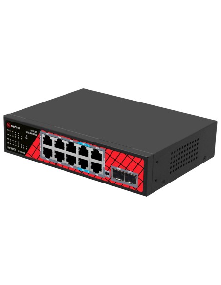 Acheter OEM SF-SW1208HIPOE-GMF-120 Safire Switch Hi-PoE - 8 ports PoE + 2 SFP + 2 RJ45 - Vitesse des ports Gigabit 10/100/1