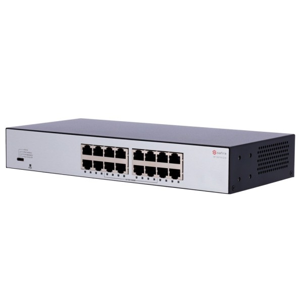 Comprar SAFIRE SF-SW16-G-M Safire Switch de sobremesa  - 16 puertos Gigabit - Velocidad 10/100/1000 Mbps - Plug &amp; Play - Tec