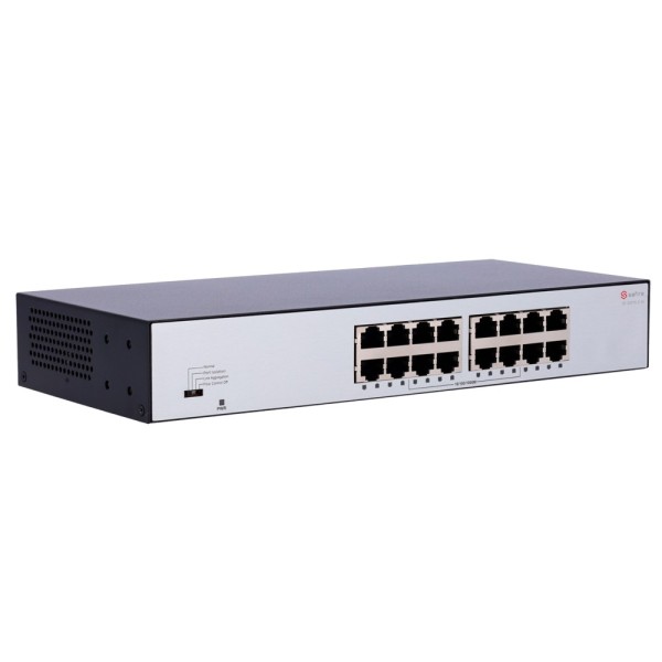 Safire SF-SW16-G-M Safire Switch of the Testea - 16 portas Gigabit - Velocidade 10/100/1000 Mbps - Plug & Amp Play - Tecnologia