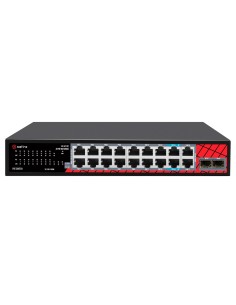 Acheter SAFIRE SF-SW2016HIPOE-GMF-240 Switch Safire Hi-PoE - 16 ports GE PoE + 2 SFP + 2 RJ45 - Vitesse des ports 10/100/10