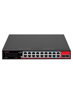Acheter SAFIRE SF-SW2016HIPOE-GMF-240 Switch Safire Hi-PoE - 16 ports GE PoE + 2 SFP + 2 RJ45 - Vitesse des ports 10/100/10 2