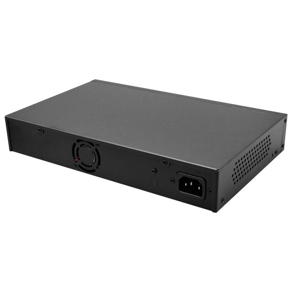Kaufen SAFIRE SF-SW2016HIPOE-GMF-240 Safire Switch Hi-PoE – 16 GE-PoE-Ports + 2 SFP + 2 RJ45 – Portgeschwindigkeit 10/100/10