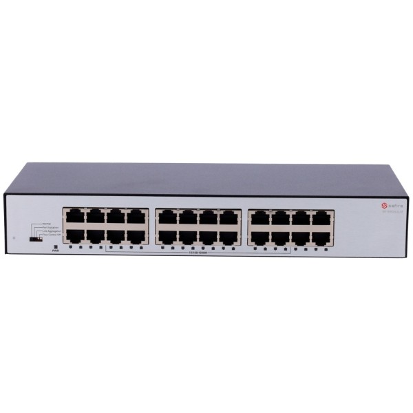 Comprar SAFIRE SF-SW24-G-M Safire Switch de sobremesa  - 24 puertos Gigabit - Velocidad 10/100/1000 Mbps - Plug &amp; Play - Tec