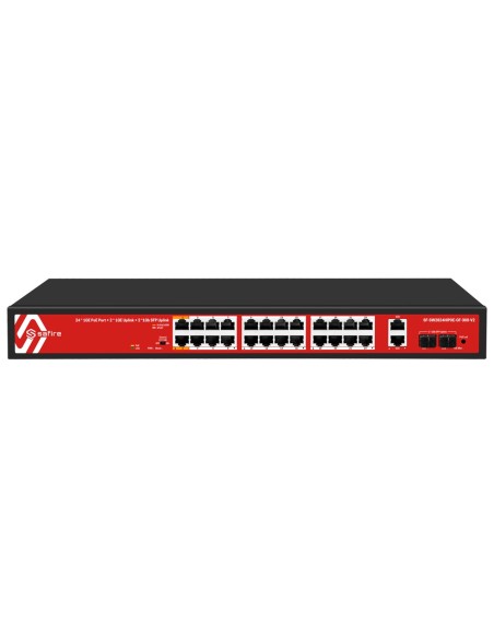 Safire SF-SW2824PIXAE-GF-300-V2 Safire Switch Hi-PoE - 24 portas Poe + 2 SFP + 2 RJ45 - Gigabit 10/100/100 Speed