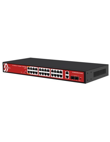 Safire SF-SW2824PIXAE-GF-300-V2 Safire Switch Hi-PoE - 24 portas Poe + 2 SFP + 2 RJ45 - Gigabit 10/100/100 Speed