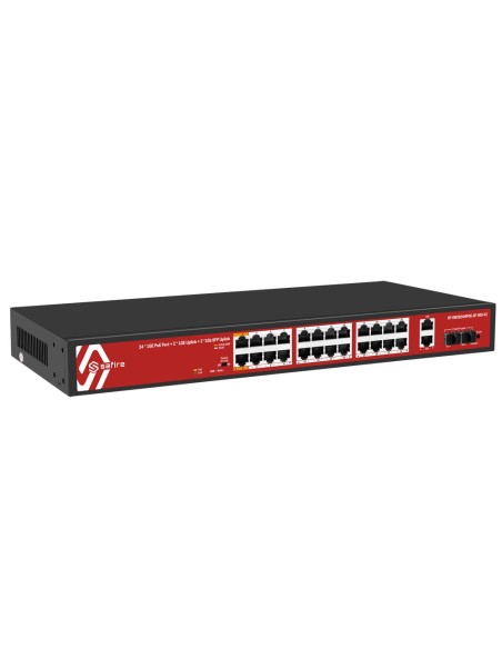 Safire SF-SW2824PIXAE-GF-300-V2 Safire Switch Hi-PoE - 24 portas Poe + 2 SFP + 2 RJ45 - Gigabit 10/100/100 Speed