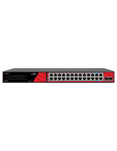Comprar SAFIRE SF-SW2824HIPOE-GMF-300 Safire Switch Hi-PoE - 24 puertos + 2.5GE SFP Uplink + 2 Uplink RJ45 - Velocidad de puerto