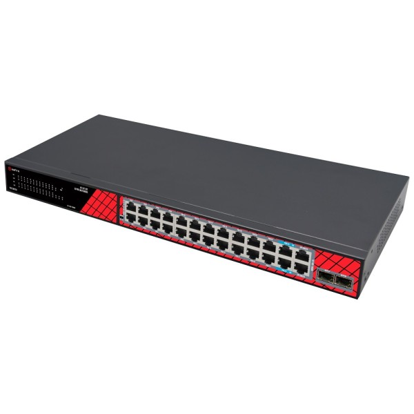 Acheter SAFIRE SF-SW2824HIPOE-GMF-300 Switch Safire Hi-PoE - 24 ports + Uplink SFP 2,5GE + 2 uplinks RJ45 - Vitesse du port