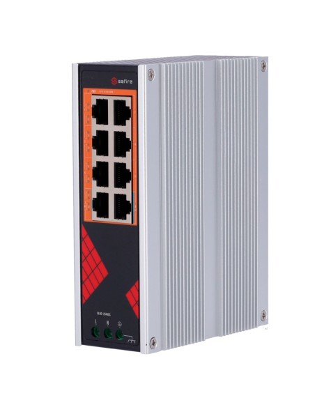 Comprar SAFIRE SF-SWI08HIPOE-G-AC-130-DIN Safire Switch Industrial Alimentación AC 90~264V - 8 puertos Gigabit 10/100/1000Mbps -