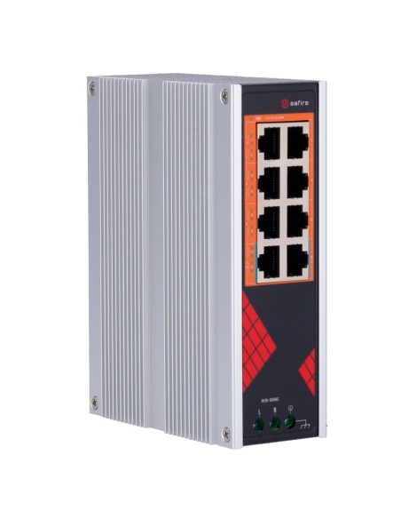 Acheter SAFIRE SF-SWI08HIPOE-G-AC-130-DIN Switch industriel Safire Alimentation AC 90~264V - 8 ports Gigabit 10/100/1000Mbps -