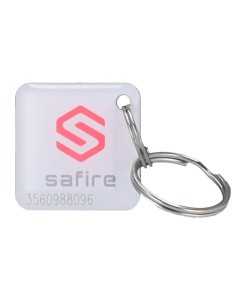 Kaufen CARDCUBE SF-TAG-MF-EPOXY-SQ Nummerierter Proximity‑TAG‑Schlüsselanhänger – RFID‑ID – passiv MF | Glänzendes Epoxidharz