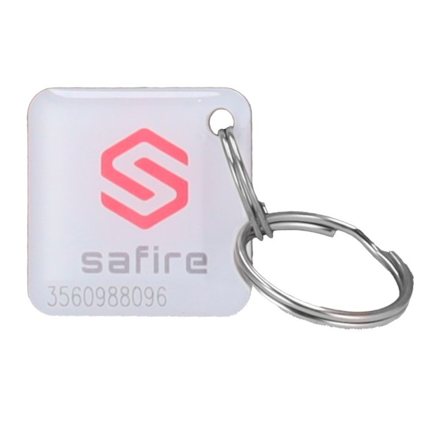 Acheter CARDCUBE SF-TAG-MF-EPOXY-SQ Porte-clés TAG de proximité numéroté - ID par radiofréquence - MF passif | Résine époxy bril