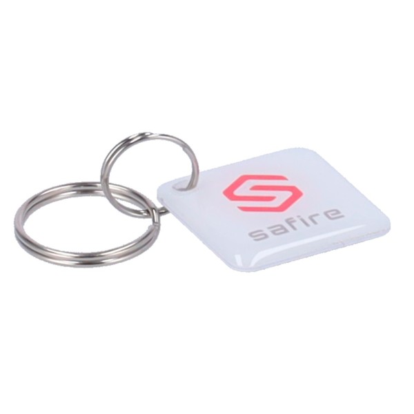 CardCube SF-Tag-MF-Epoxy-SQ Chaveiro Tag Proximidade Numbered - Identificação de radiofrequência - MF passivo | Resina epóxi bri