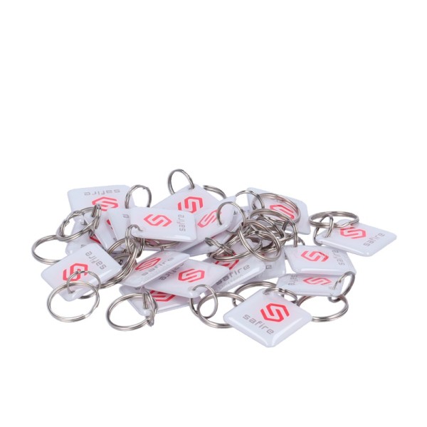 CardCube SF-Tag-MF-Epoxy-SQ Chaveiro Tag Proximidade Numbered - Identificação de radiofrequência - MF passivo | Resina epóxi bri