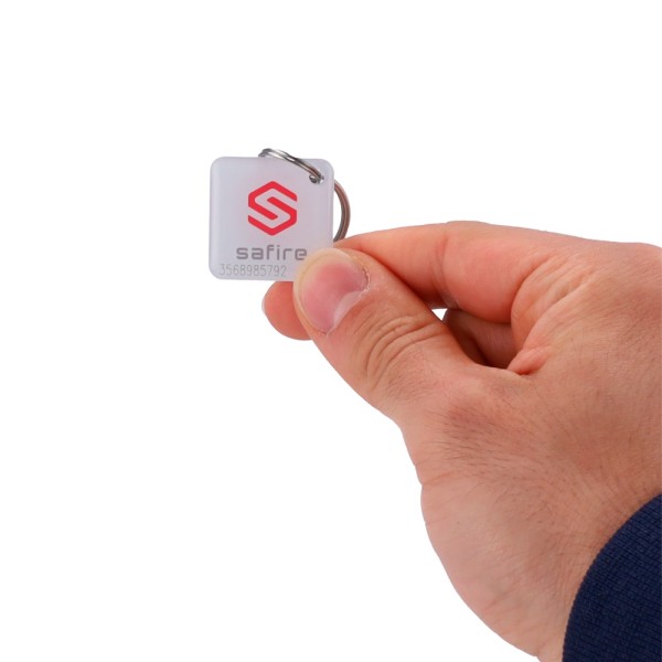 Kaufen CARDCUBE SF-TAG-MF-EPOXY-SQ Nummerierter Proximity‑TAG‑Schlüsselanhänger – RFID‑ID – passiv MF | Glänzendes Epoxidharz