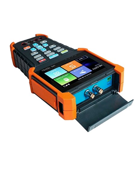 Safire SF-Tester4-5n1-4K Multifuncional CCTV Checker - HDTVI, HDCVI, AHD, CVBS e Câmera IP - Resolução do testador