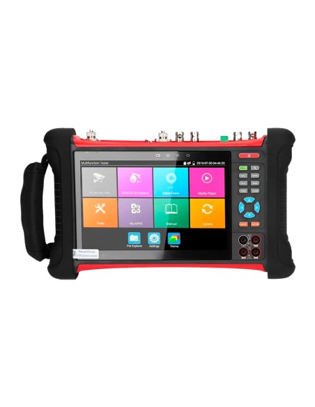 Safire SF-Tester7-5n1-4K Multifuncional CCTV Checker - suporta câmeras HDTVI, HDCVI, AHD, CVBS e IP (4K) - Cor LCD