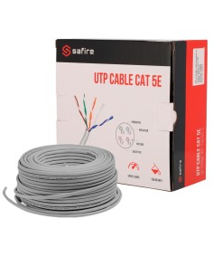 Comprar SAFIRE SF-UTP5E-100-24AWG-G Safire Cable UTP categoría 5E - Conductor CCA - Diámetro 24 AWG-0,52mm -  Cumple con 90m Flu 2