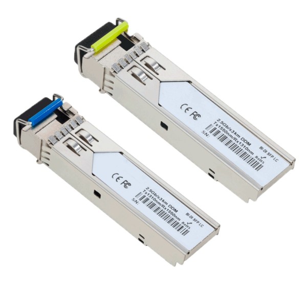 OEM SFP-2.5G-TR1513LX-3SMF-LC-I Casal de módulos transceptor industrial SFP - TX 1550/1310 NM RX 1310/1550 NM - Monom de fibra