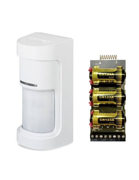 Acheter OPTEX OPTEX-207 Détecteur double PIR sans fil panoramique extérieur 180° 12 m à piles avec antimasking Optex + Émetteur 