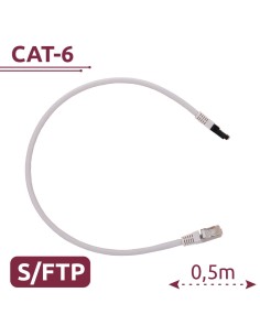 Safire SFTP6A-H-05W Cabo SFTP - Ethernet - Conectores RJ45 - Categoria 6A - 0.5 m - cor branca