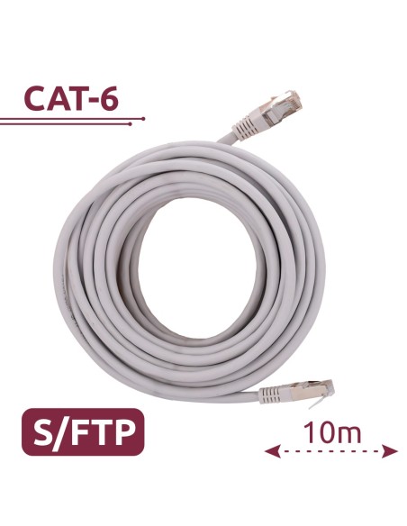 Comprar SAFIRE SFTP6A-H-10W Cable SFTP - Ethernet - Conectores RJ45 - Categoría 6A - 10 m - Color blanco SFTP6A-H-10W