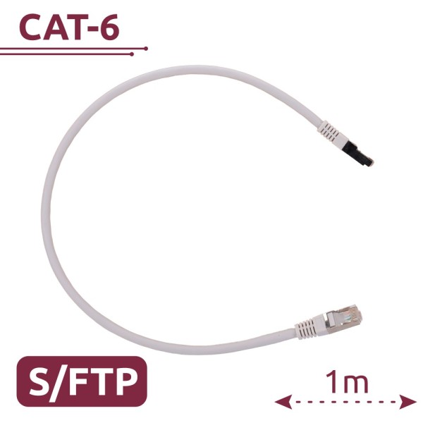 Comprar SAFIRE SFTP6A-H-1W Cable SFTP - Ethernet - Conectores RJ45 - Categoría 6A - 1 m - Color blanco SFTP6A-H-1W