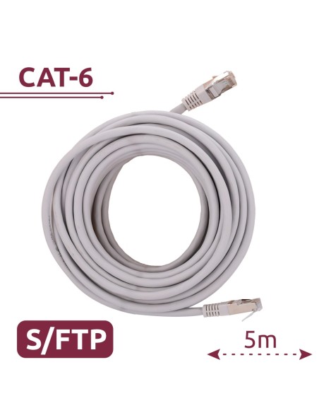 Comprar SAFIRE SFTP6A-H-5W Cable SFTP - Ethernet - Conectores RJ45 - Categoría 6A - 5 m - Color blanco SFTP6A-H-5W