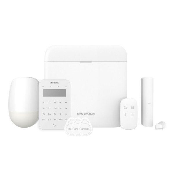 Comprar HIKVISION ALARMS HIK-ALARM-186 Kit AXPRO 868MHz 64 zonas Hikvision Panel + PIR + Mando + Teclado + Contacto AXPRO-64-PIR