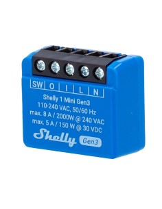 Acquistare SHELLY SH-1-MINI-GEN3 Relè Shelly 1 Mini Gen3 - Controllore intelligente - Relè a 1 canale / contatto pulito - WiFi 2