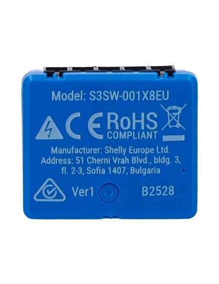 Comprar SHELLY SH-1-MINI-GEN3 Shelly 1 Mini Gen3 - WiFi 2.4 GHz IEEE802.11 b/g/n / Bluetooth -  Interruptor inteligente  - Sopor