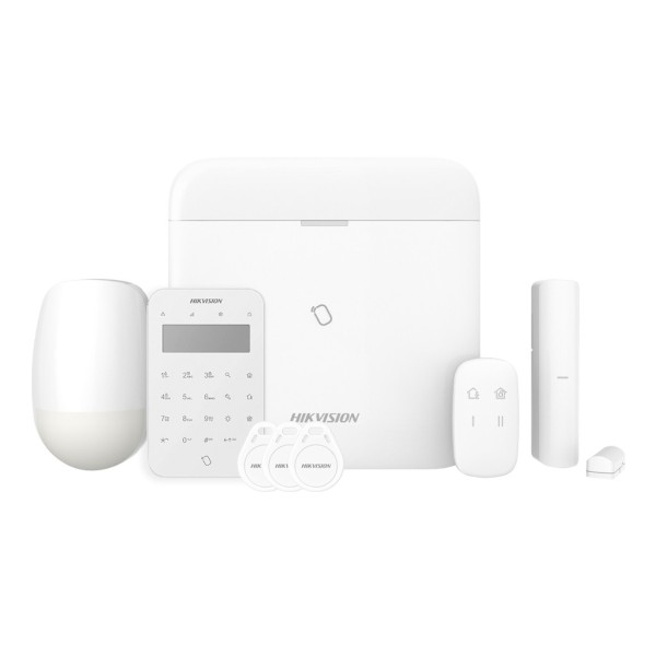 Comprar HIKVISION ALARMS HIK-ALARM-187 Kit AXPRO 868MHz 96 zonas Hikvision Panel + PIR + Mando + Teclado + Contacto AXPRO-96-PIR