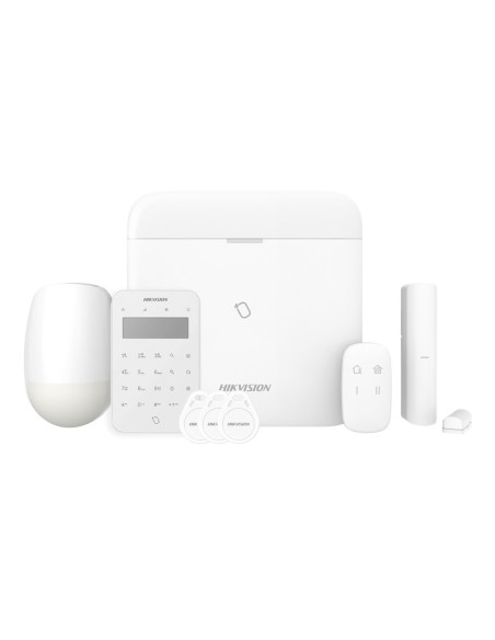 Comprar HIKVISION ALARMS HIK-ALARM-187 Kit AXPRO 868MHz 96 zonas Hikvision Panel + PIR + Mando + Teclado + Contacto AXPRO-96-PIR